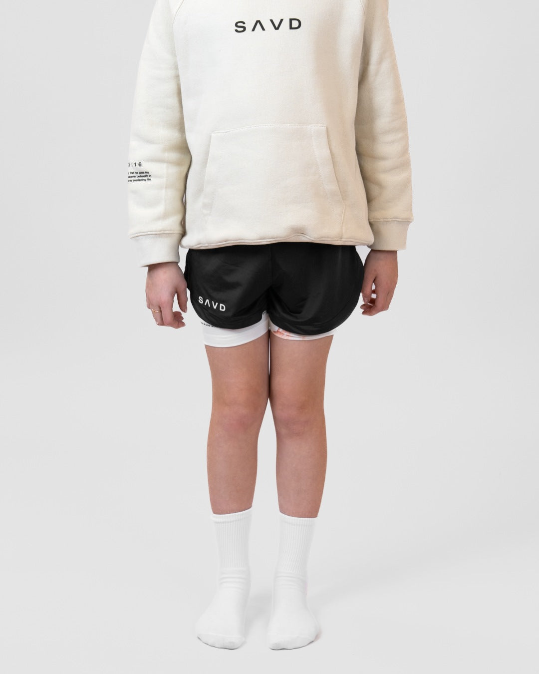 1 Pedro 5:7 'Confianza pacífica' Pantalones cortos de rendimiento para niñas