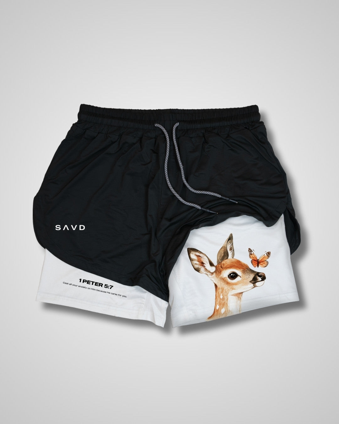 1 Peter 5:7 'Peaceful Trust' Girls Performance Shorts