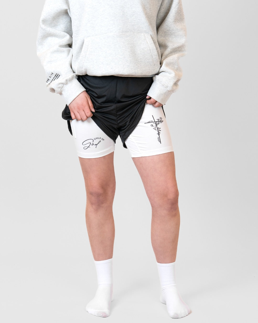 'Child of God' Girls Performance Shorts