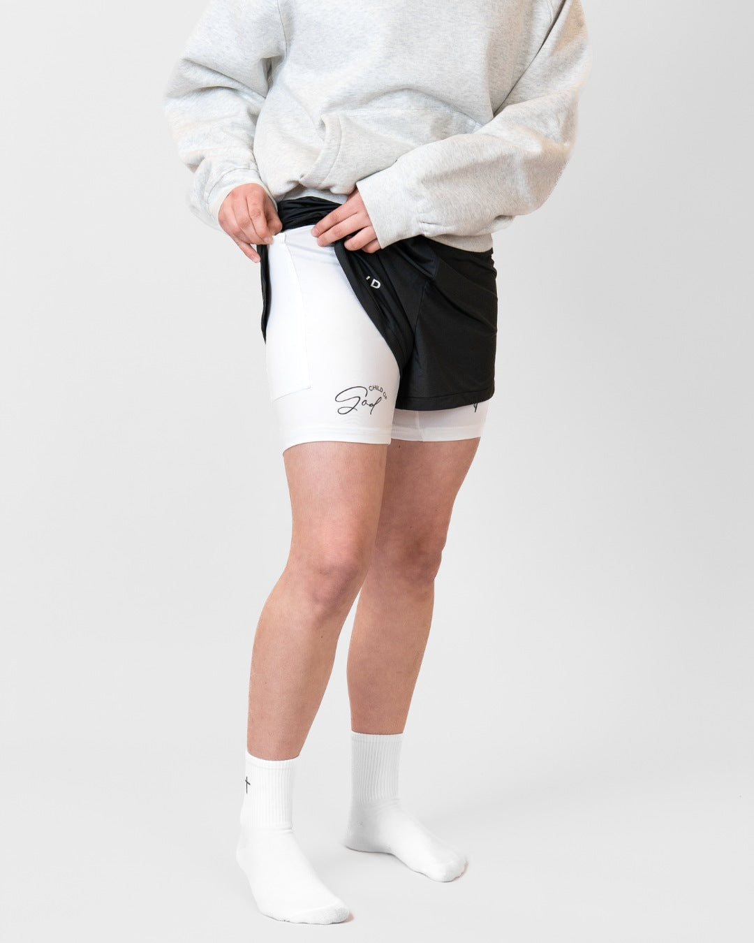'Child of God' Girls Performance Shorts