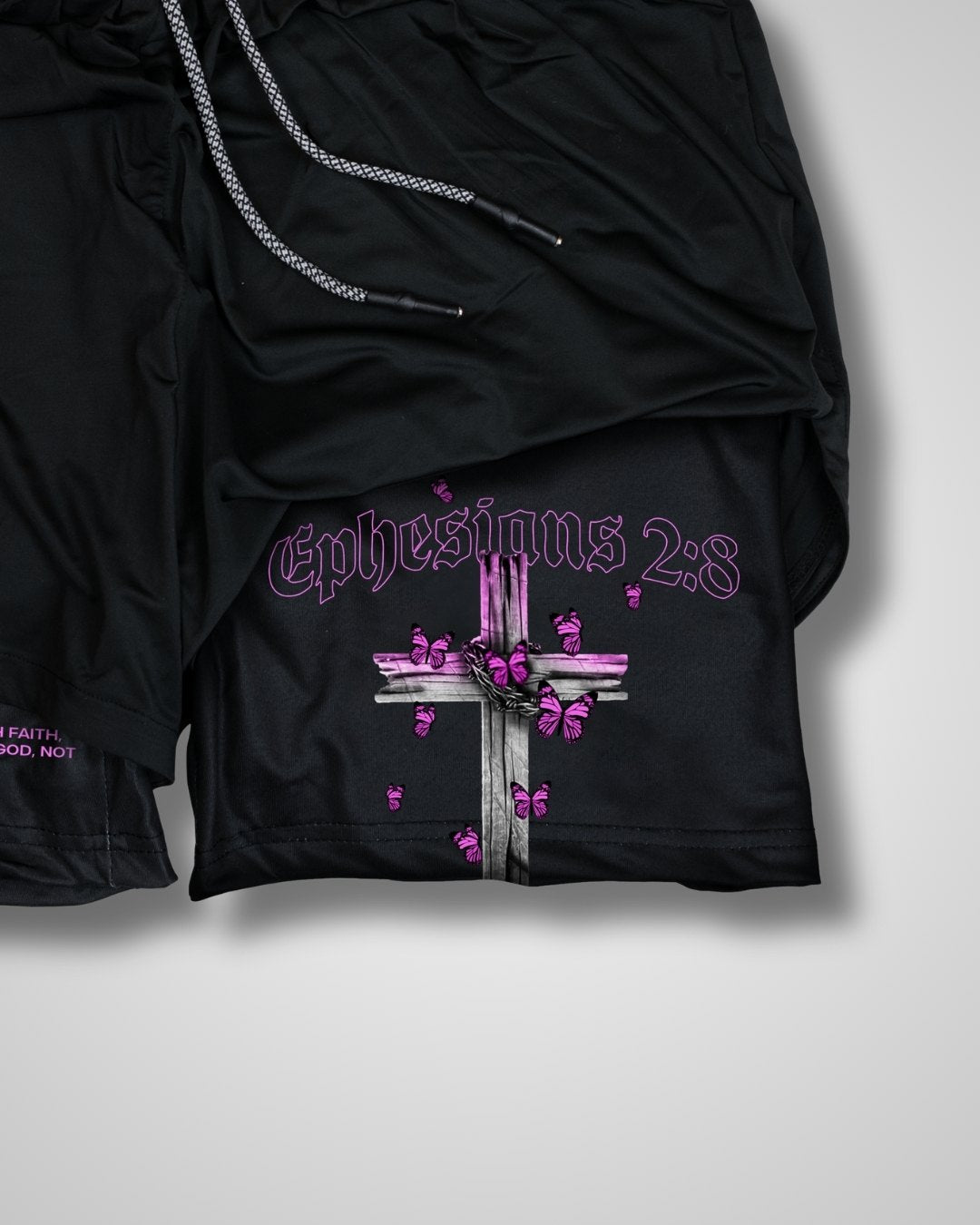 Ephesians 2:8 'Saved through Faith' Women’s Performance Shorts