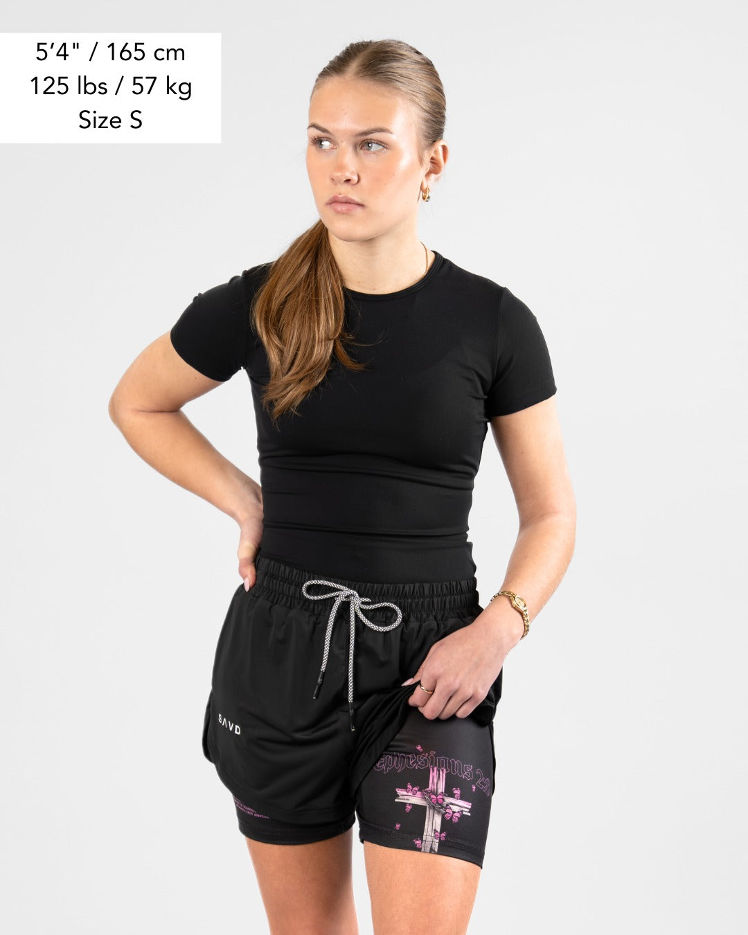 Ephesians 2:8 'Saved through Faith' Women’s Performance Shorts