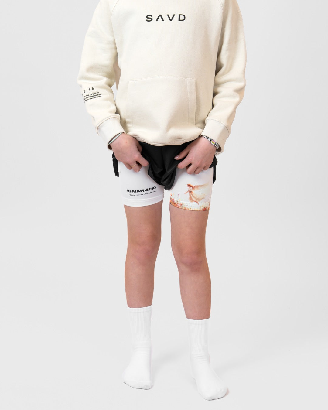 Isaiah 41:10 'Protected in Bloom' Girls Performance Shorts