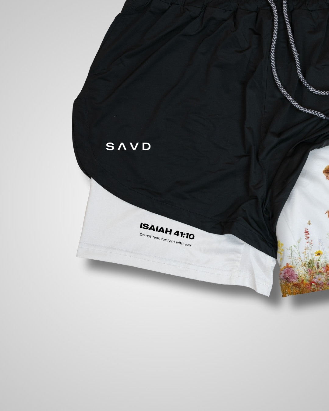 Isaiah 41:10 'Protected in Bloom' Girls Performance Shorts