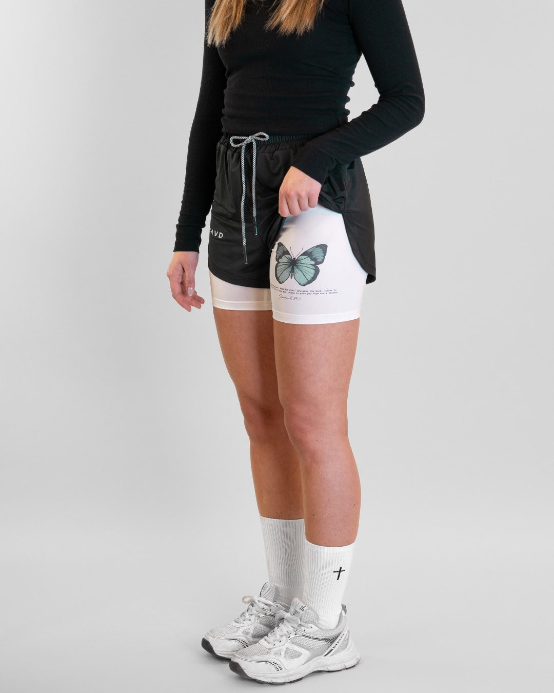 Jeremías 29:11 'Alas de Esperanza' - Pantalones cortos deportivos para mujer
