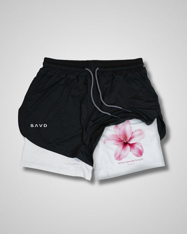 Jeremiah 29:11 'Flower of Hope' Girls Performance Shorts