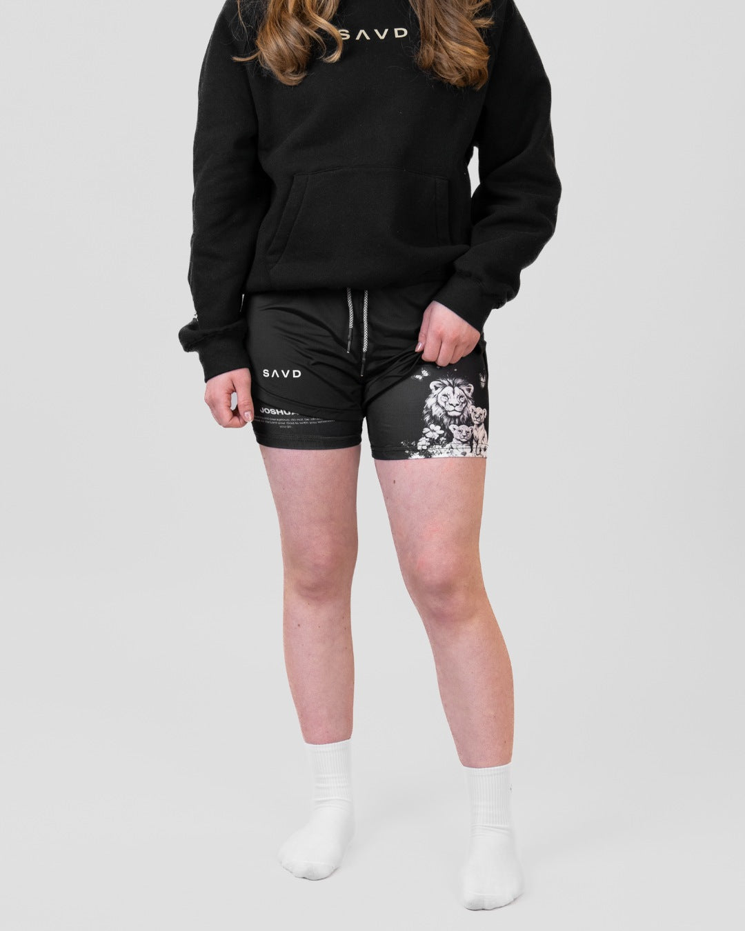 Joshua 1:9 'Protector's Heart' Girls Performance Shorts