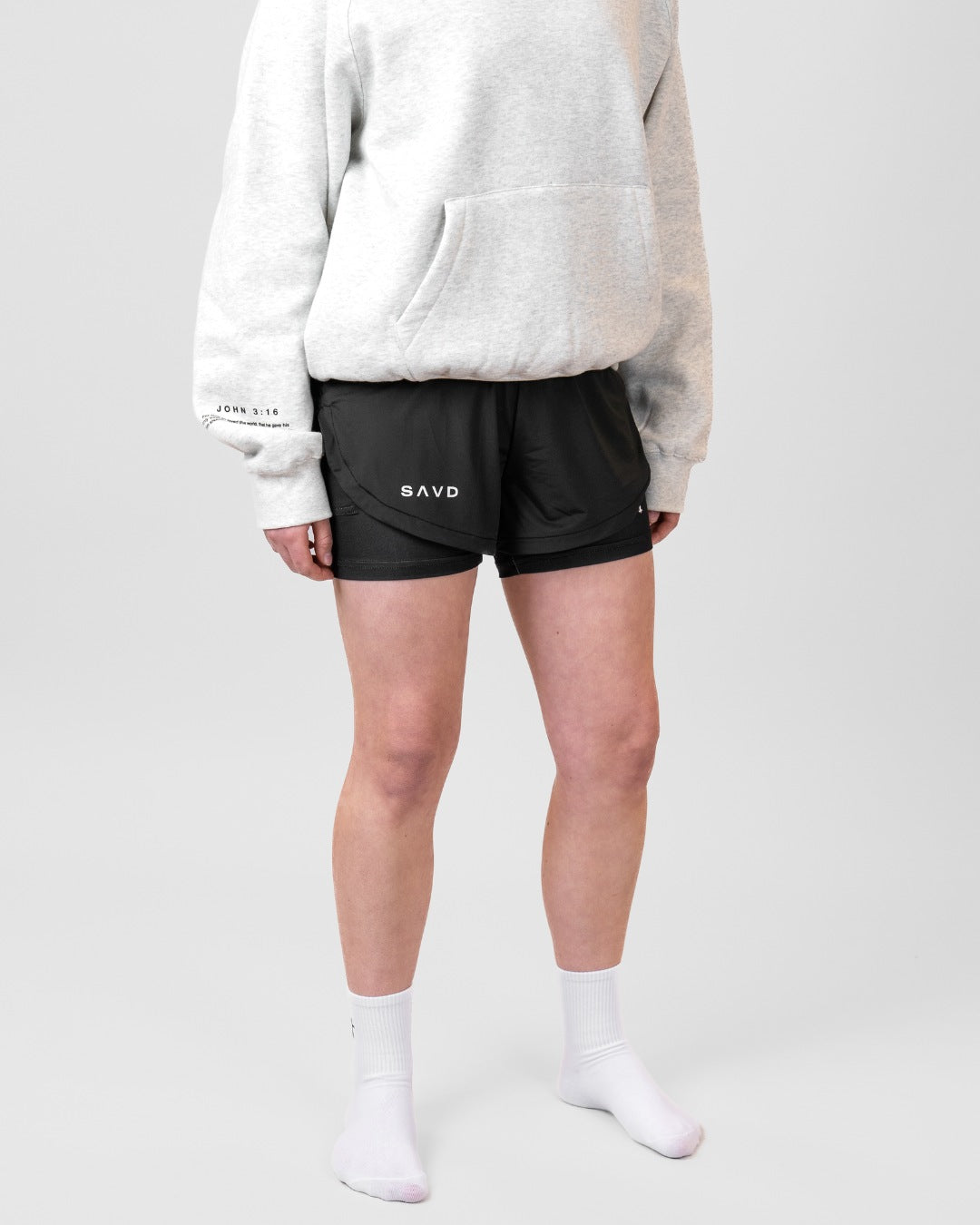 'Minimal Cross' Girls Performance Shorts
