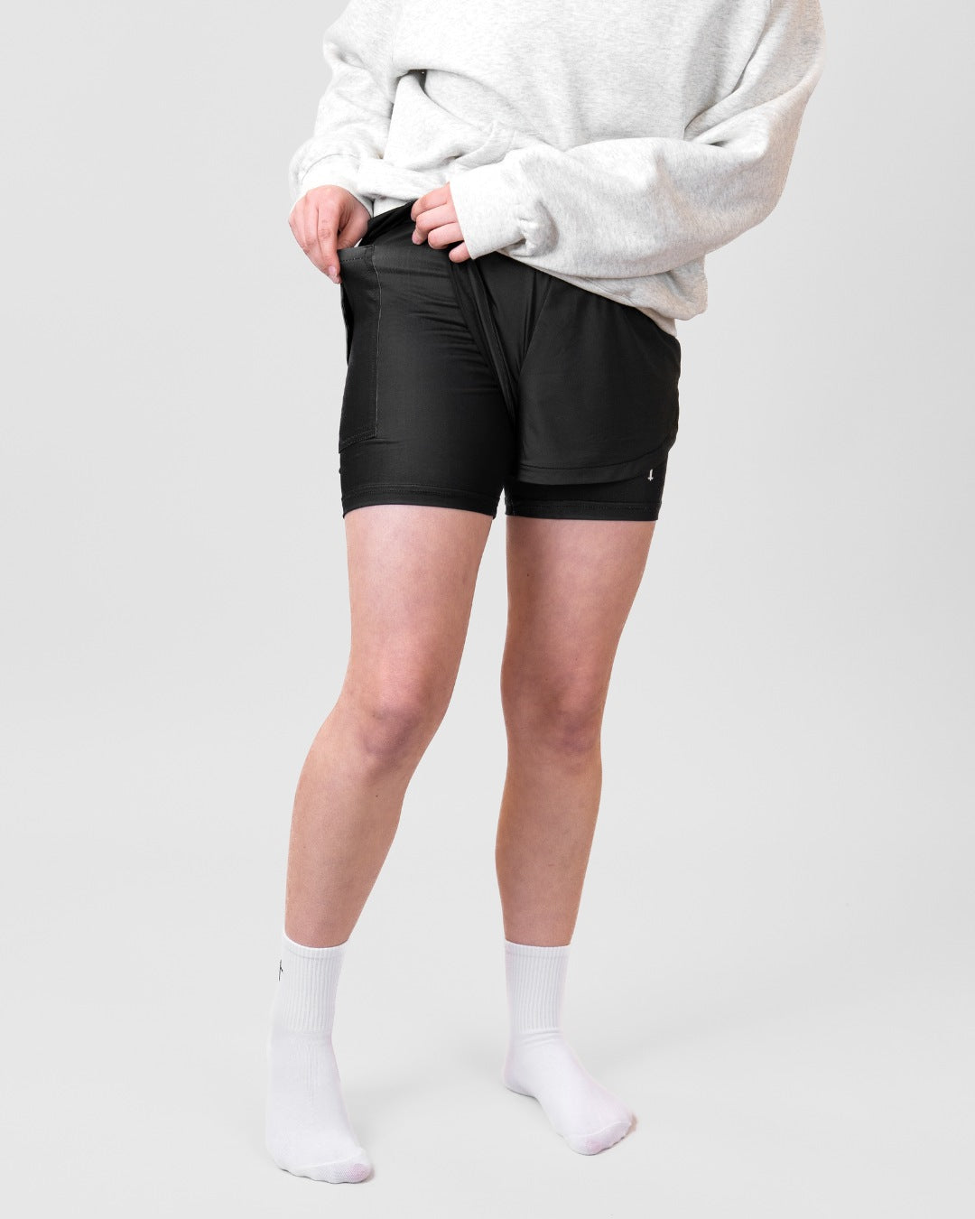 'Minimal Cross' Girls Performance Shorts