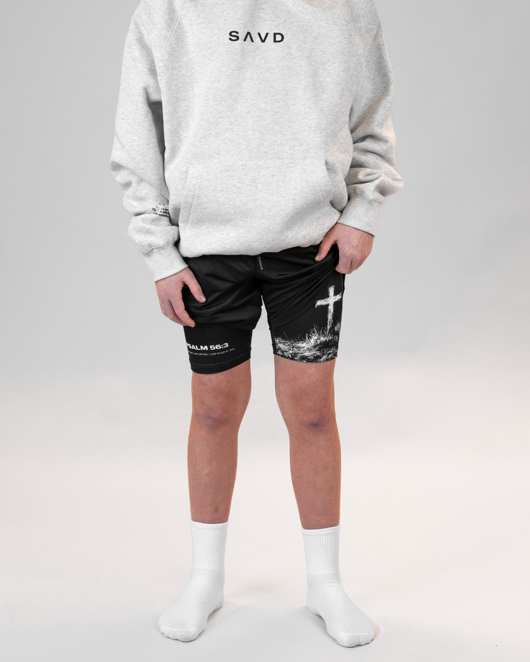 Psalm 56:3 'Cross' Youth Performance Shorts
