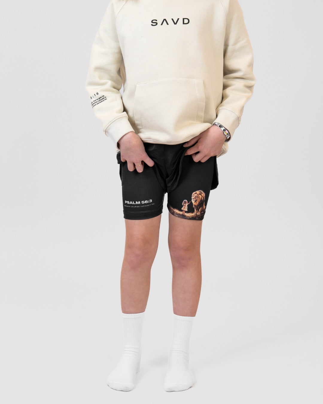 Psalm 56:3 'Fearless Trust' Girls Performance Shorts