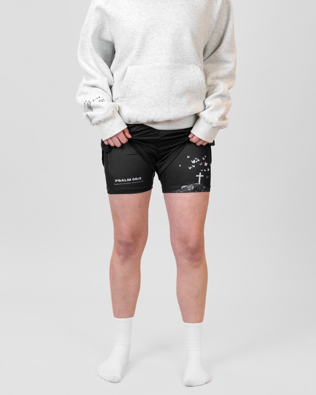 Psalm 56:3 'Peaceful Trust' Girls Performance Shorts