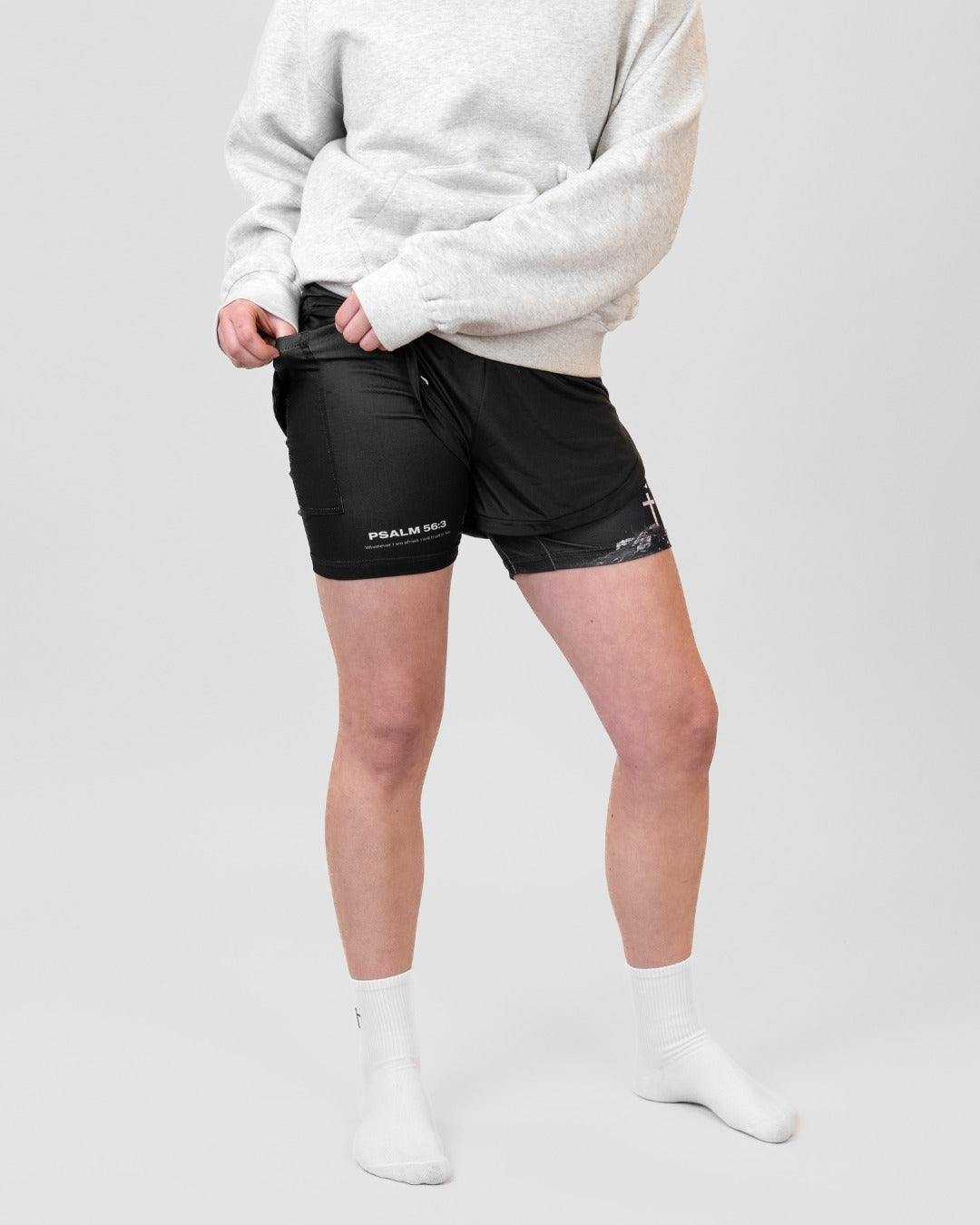 Psalm 56:3 'Peaceful Trust' Girls Performance Shorts