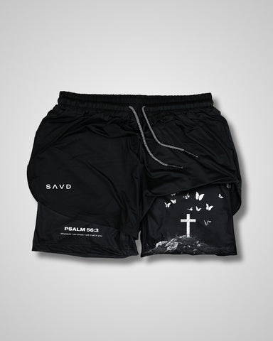 Psalm 56:3 'Peaceful Trust' Girls Performance Shorts