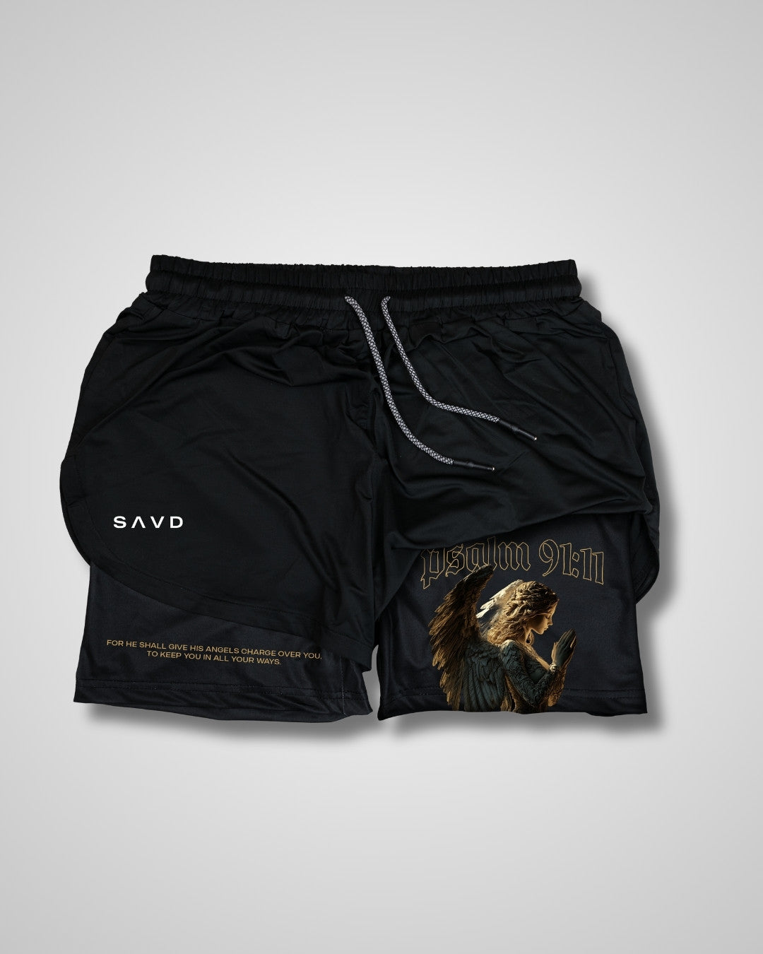 Psalm 91:11 'Keep you' Women’s Performance Shorts