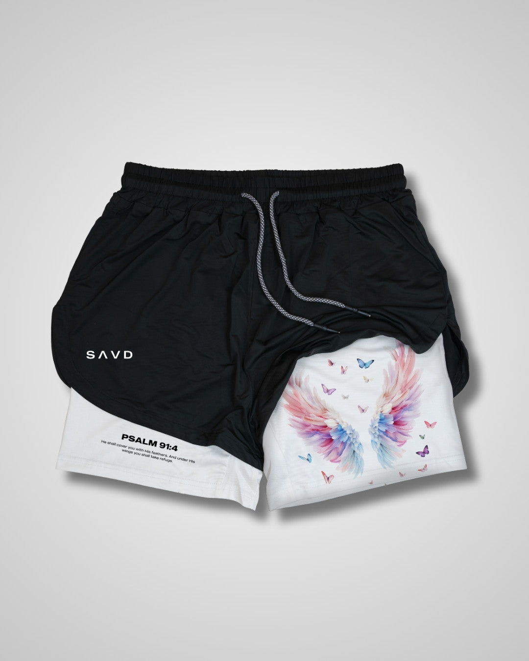 Psalm 91:4 'Under His Wings' Girls Performance Shorts