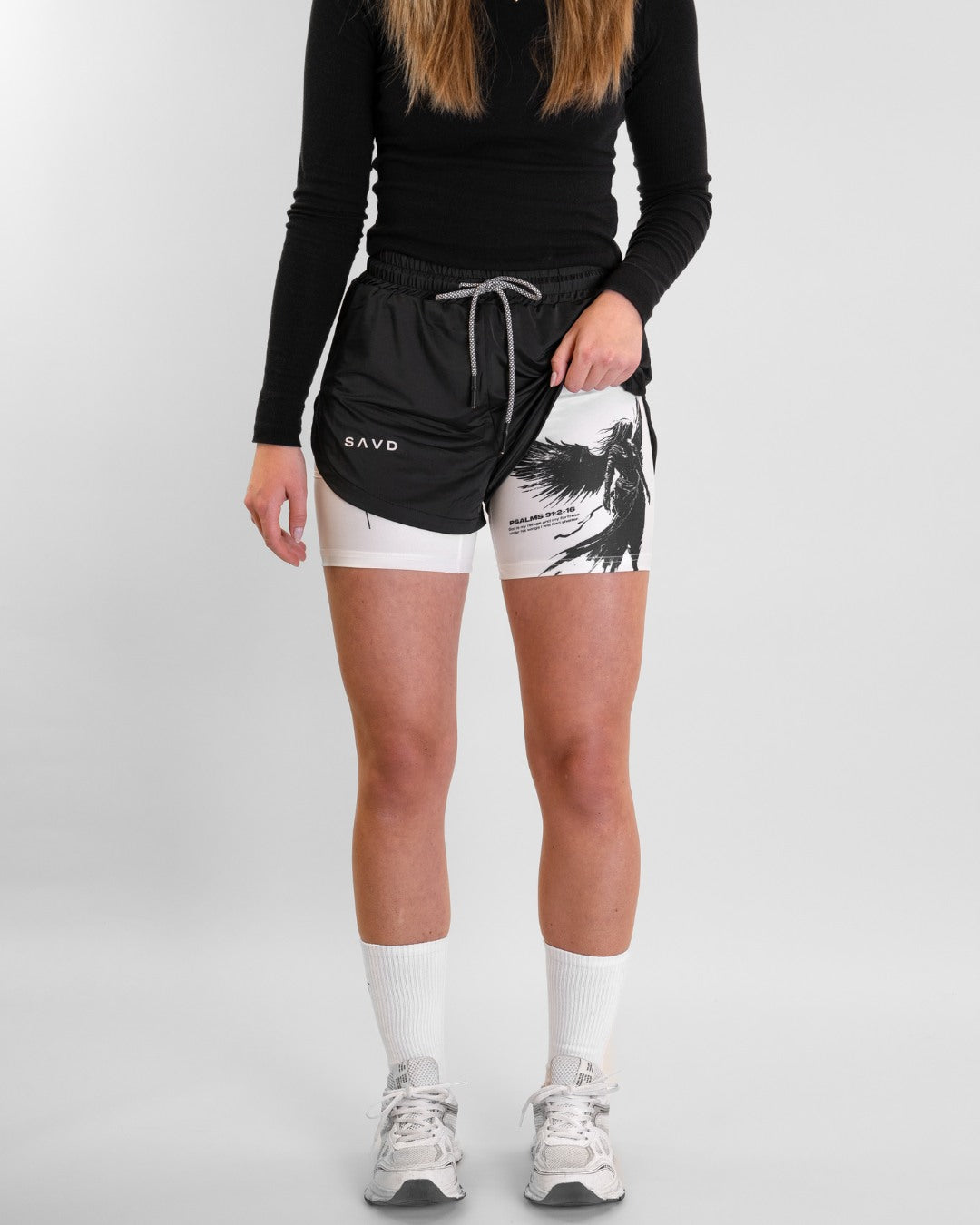 Psalms 91:2 'Divine Strength' Women's Performance Shorts