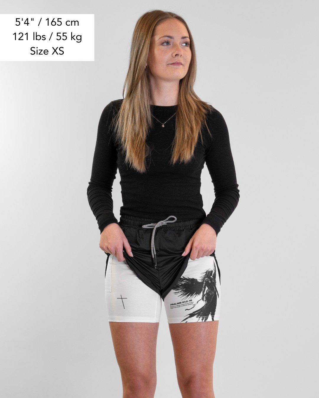 Psalms 91:2 'Divine Strength' Women's Performance Shorts