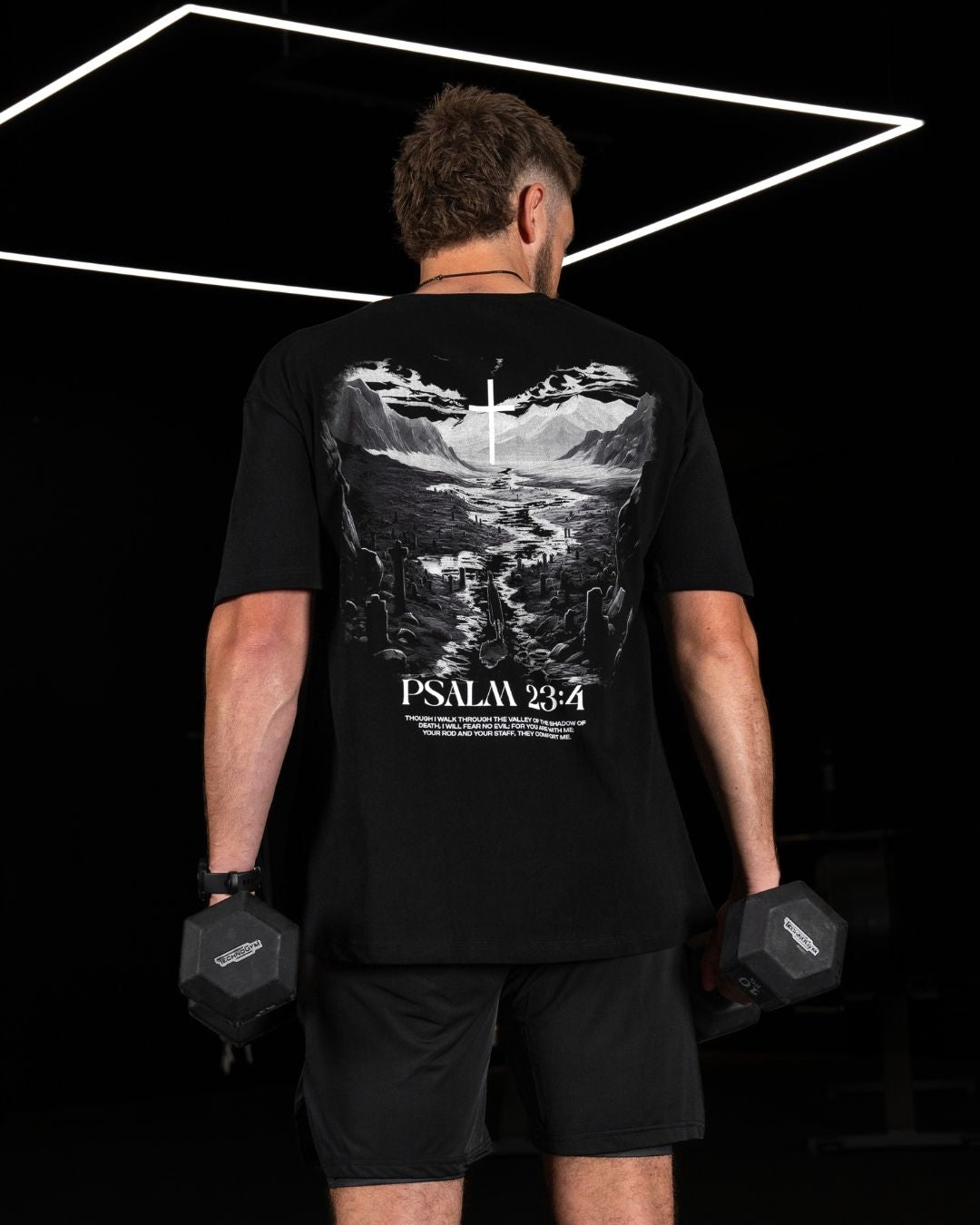 Psalm 23:4 Shadow of Death Oversized T-Shirt