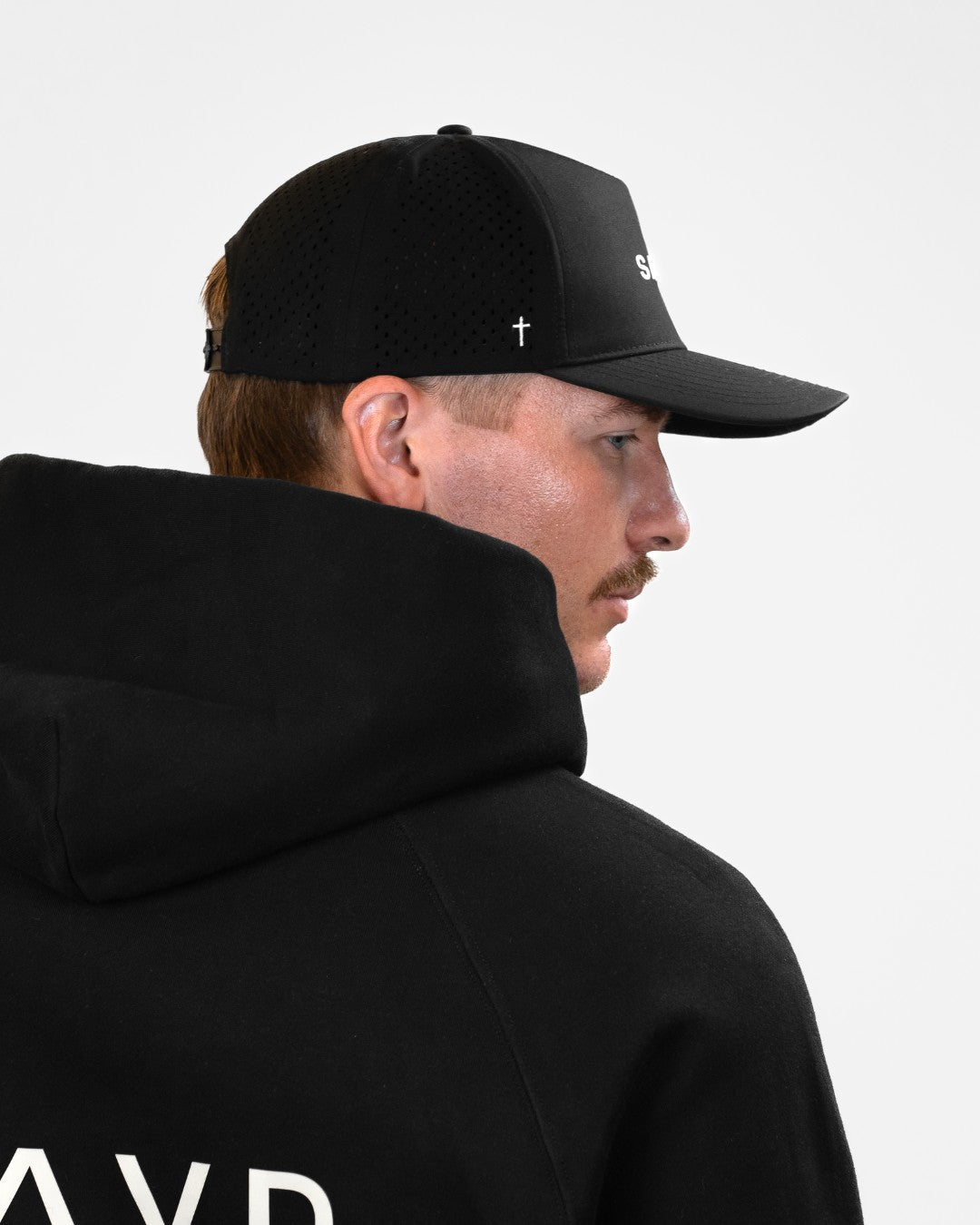 SAVD Perforated Snapback - Black