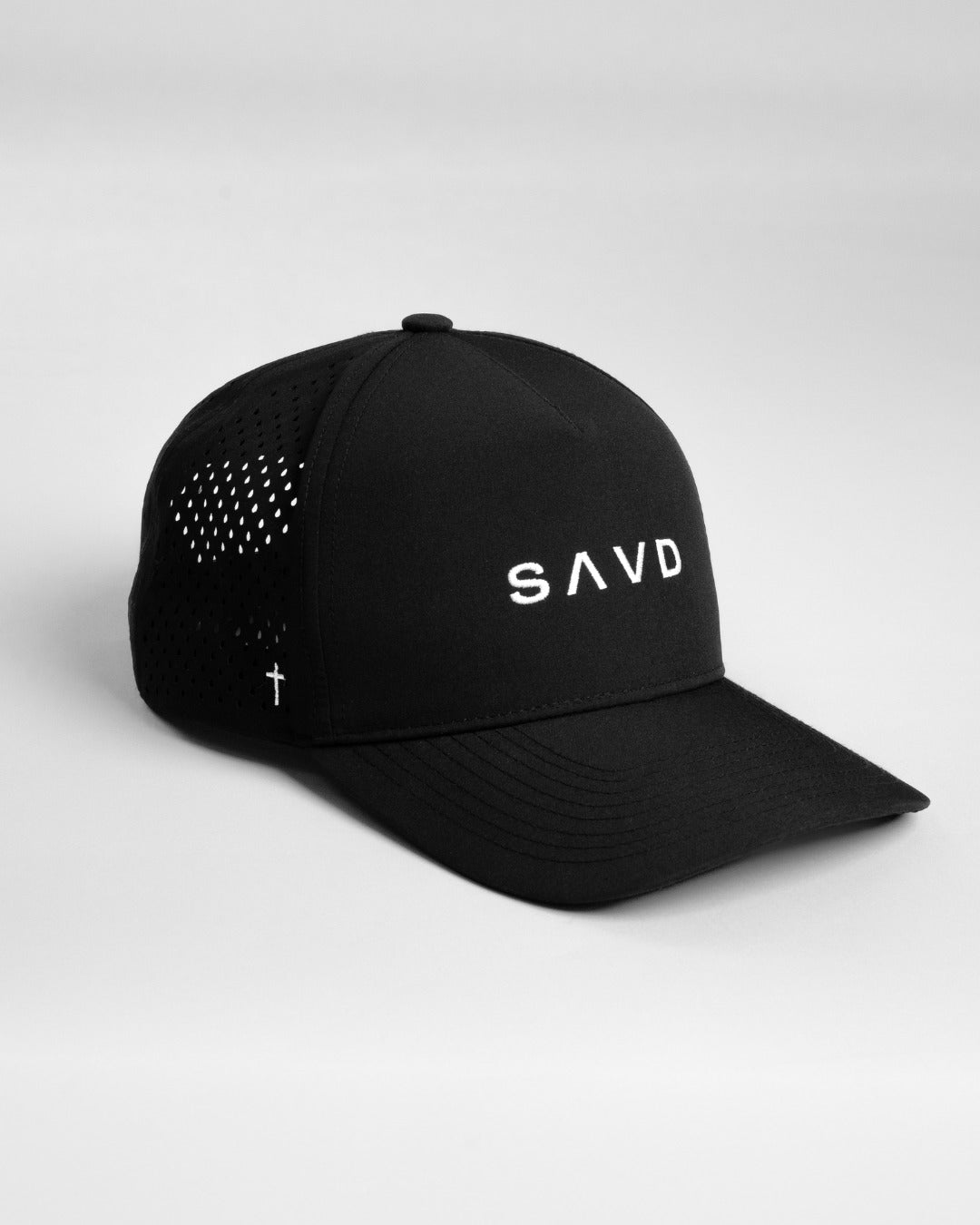 SAVD Perforated Snapback - Black