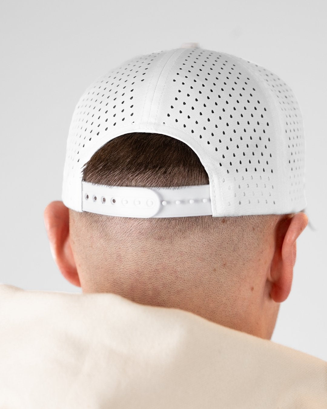 SAVD Perforated Snapback - White