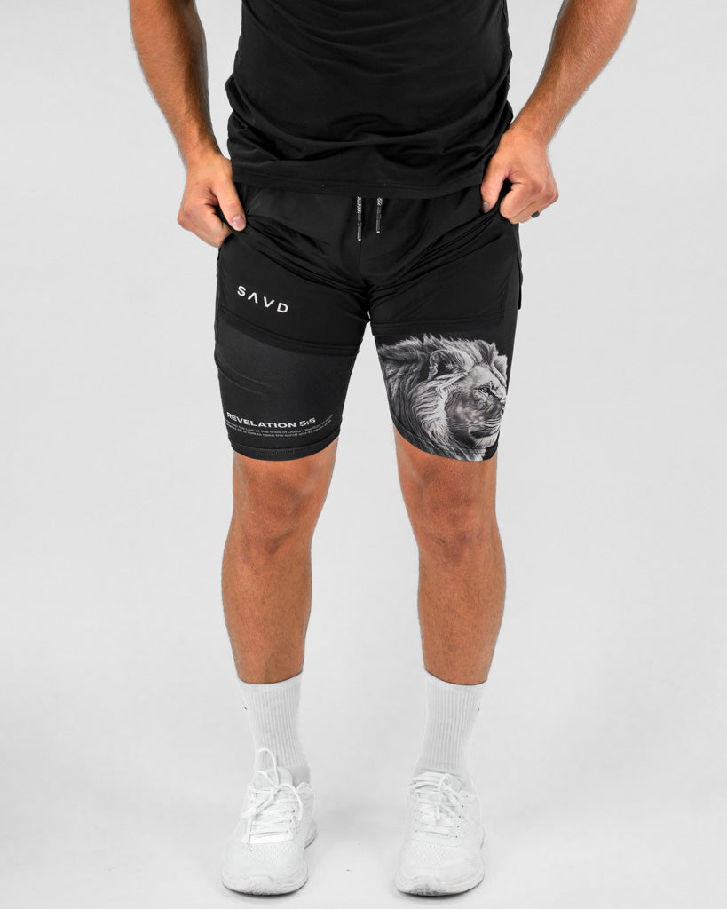 Revelation 5:5 Lion Performance Shorts