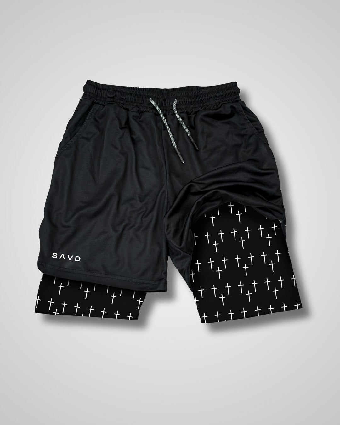 Cross Pattern Performance Shorts