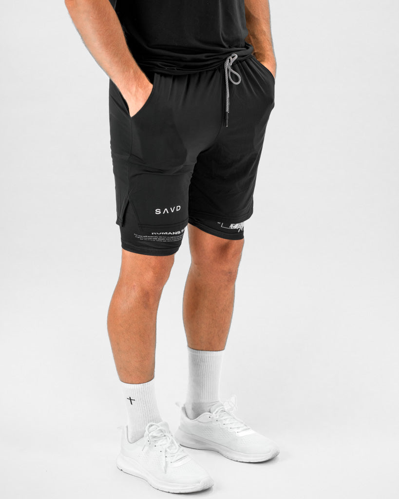 Romans 5:7-8 Christ Performance Shorts