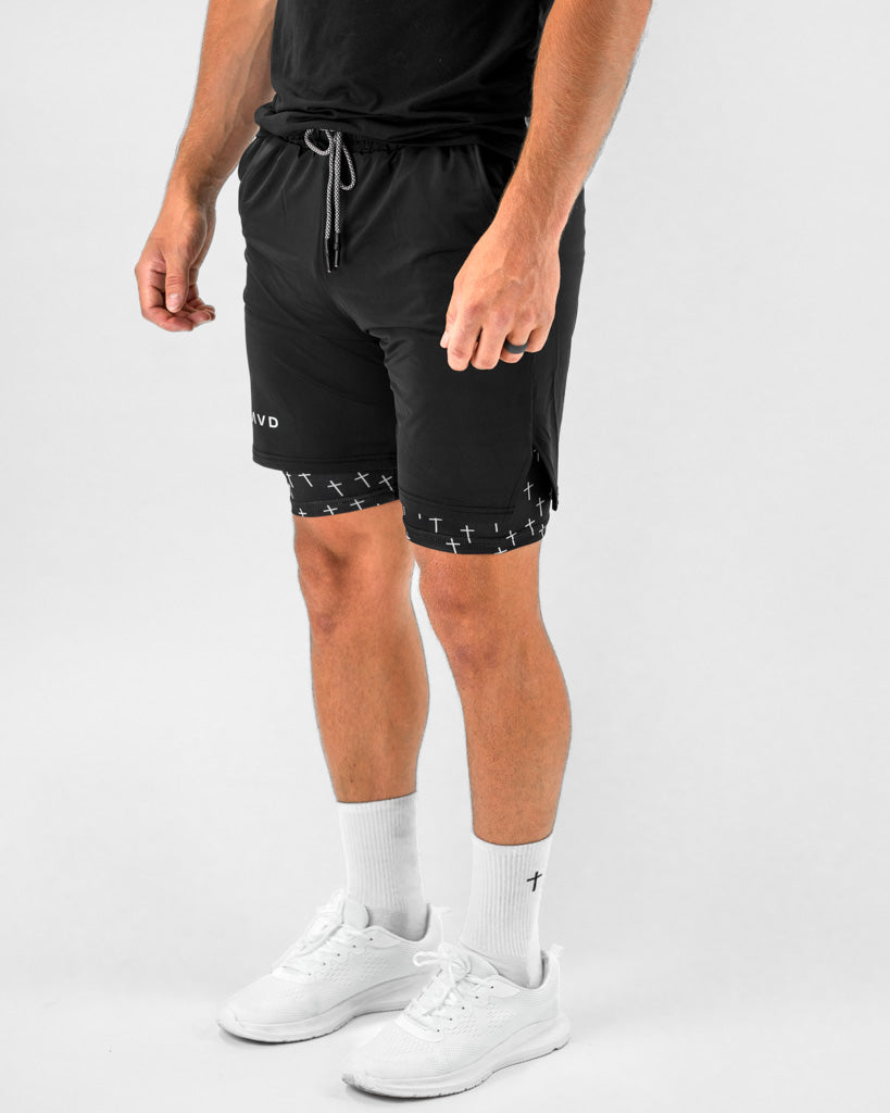 Cross Pattern Performance Shorts