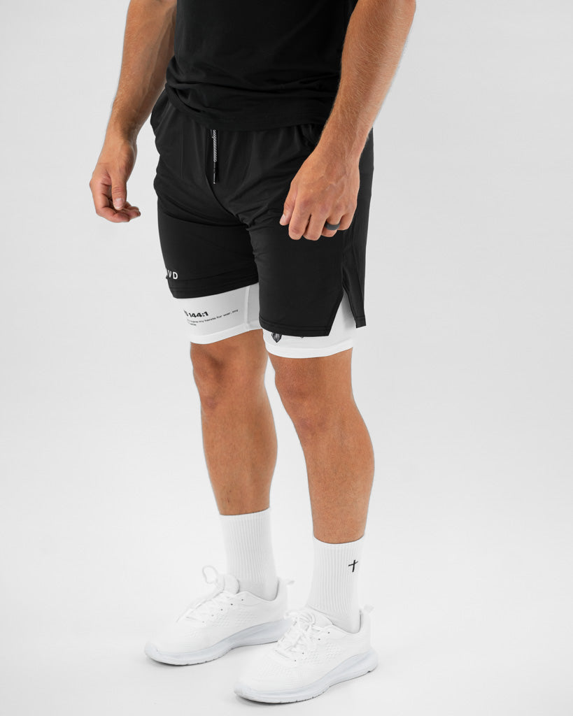 Psalm 144:1-2 Battle Sword Performance Shorts