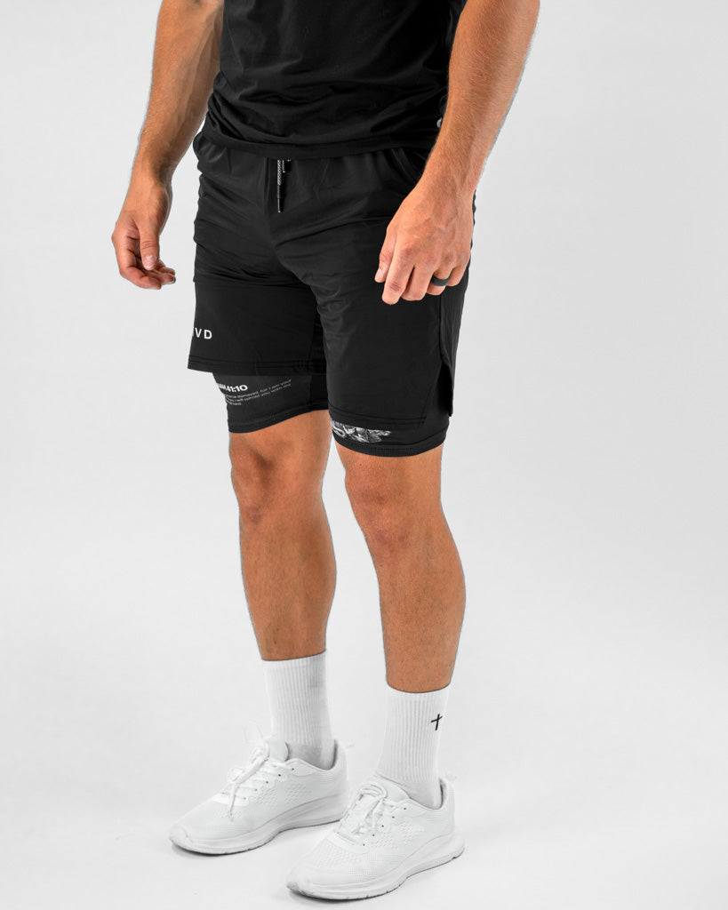 Isaiah 41:10 Angel & Devil Performance Shorts