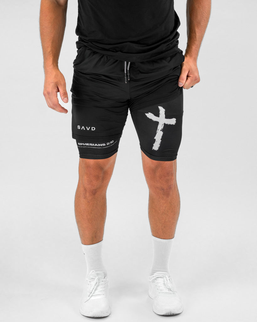 Ephesians 2:10 Cross Performance Shorts