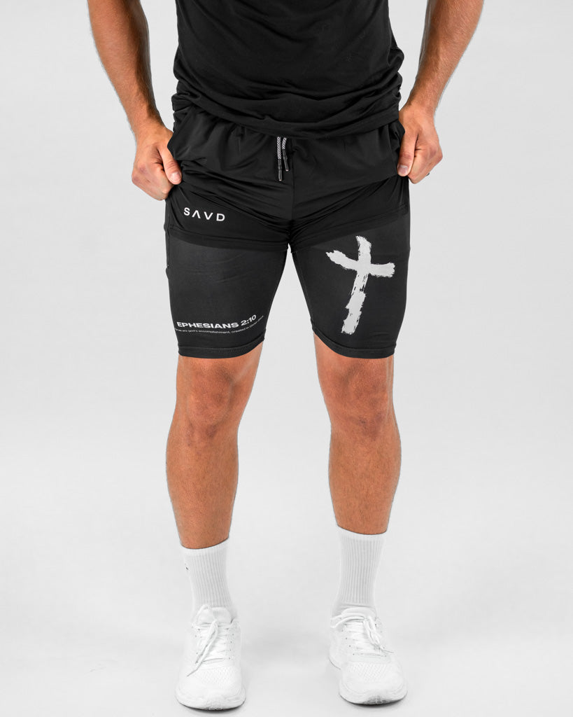 Ephesians 2:10 Cross Performance Shorts