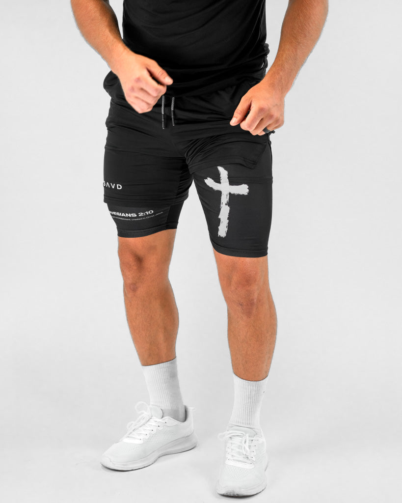 Ephesians 2:10 Cross Performance Shorts