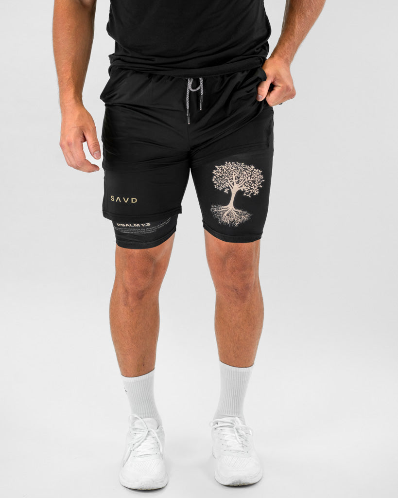 Psalm 1:3 Gold Tree Performance Shorts