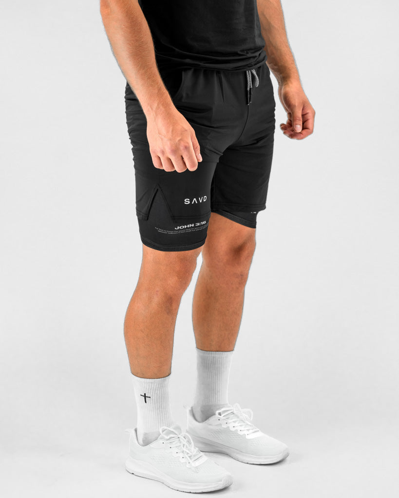 John 3:16 Cross Performance Shorts