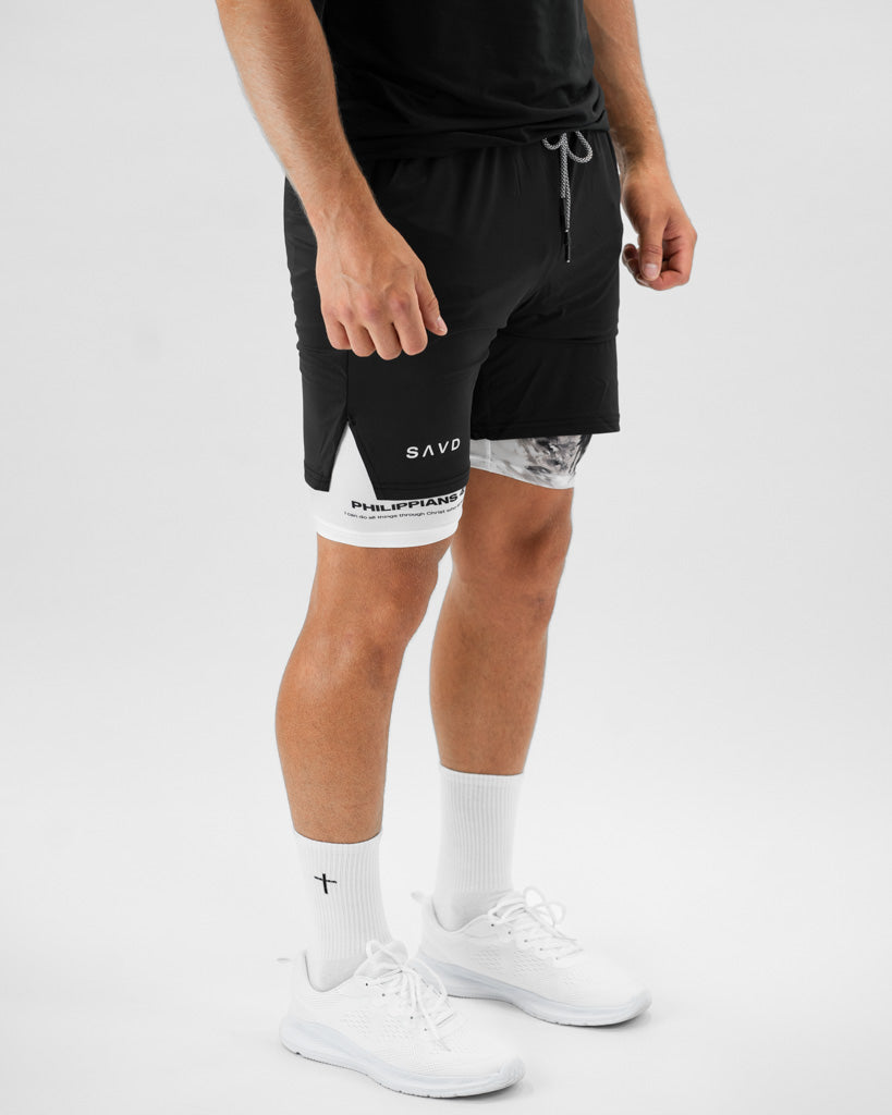 Philippians 4:13 Warrior Performance Shorts