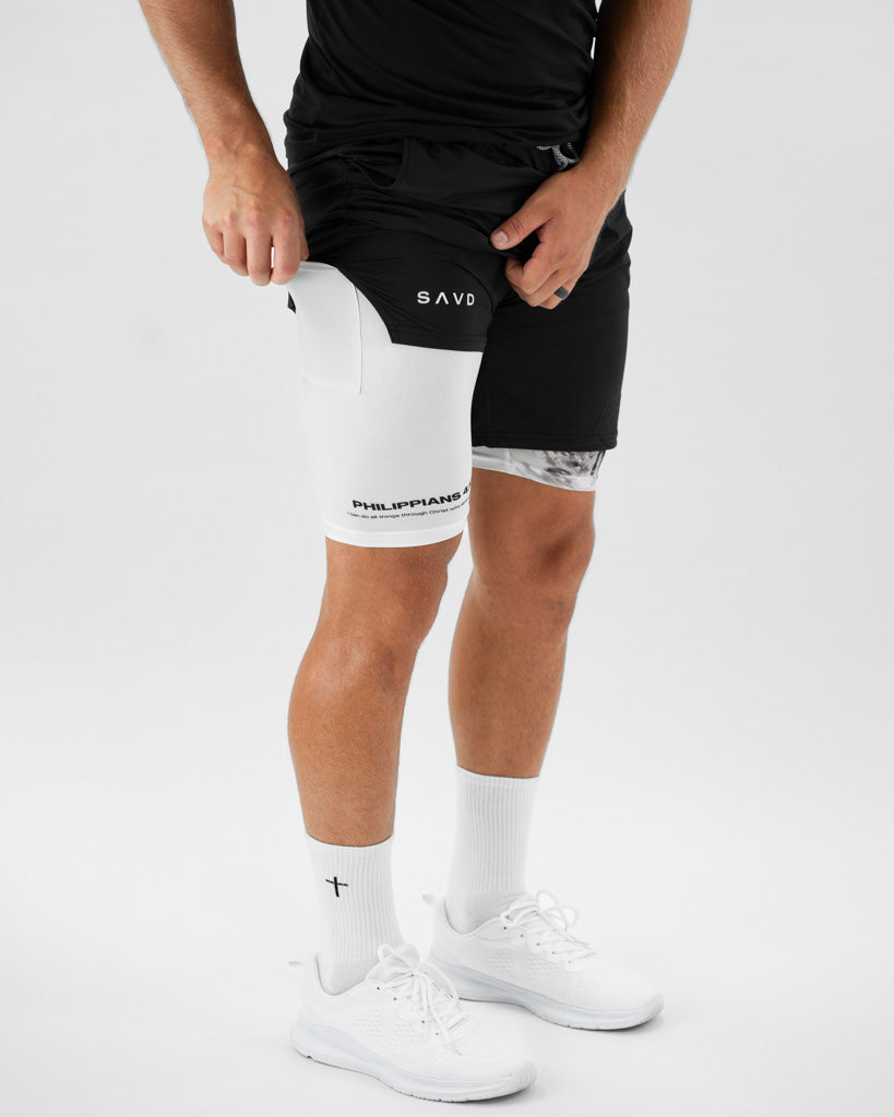 Philippians 4:13 Warrior Performance Shorts