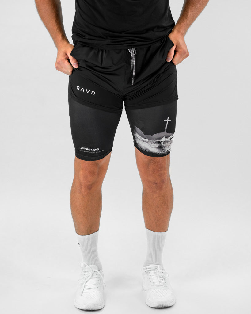 John 14:6 Cross Performance Shorts