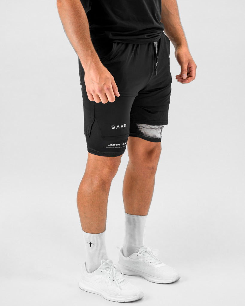 John 14:6 Cross Performance Shorts