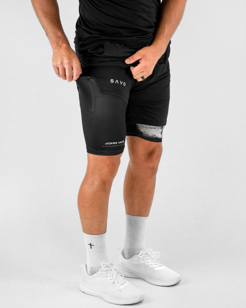 John 14:6 Cross Performance Shorts