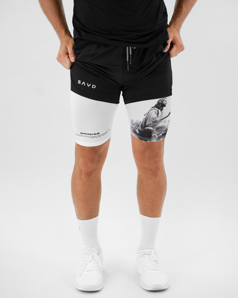 Isaiah 6:8 Jesus Performance Shorts