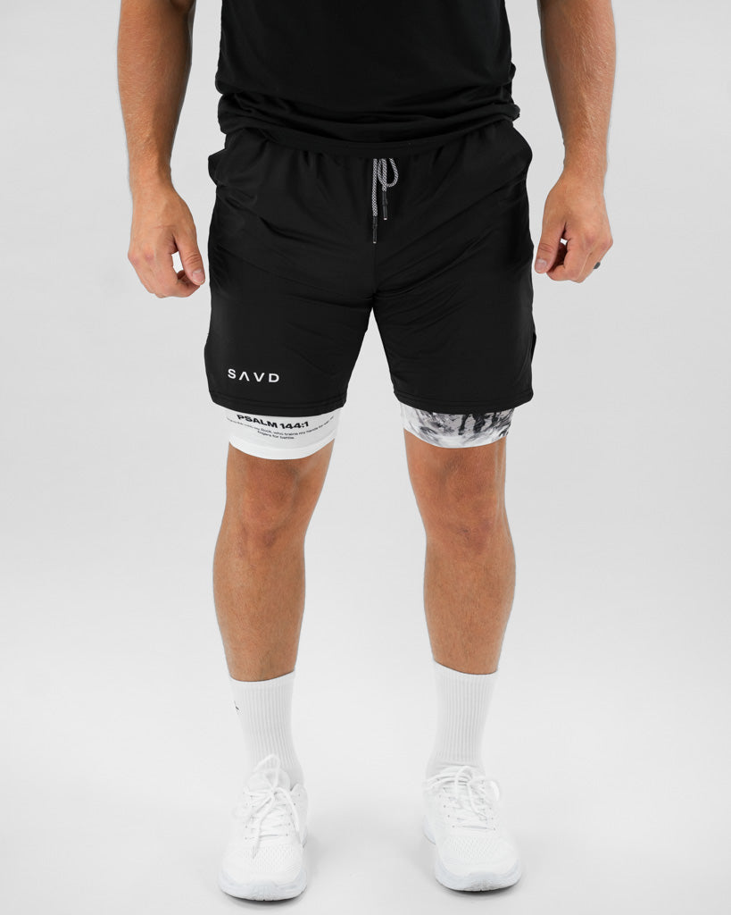 Psalm 144:1 Warrior Performance Shorts