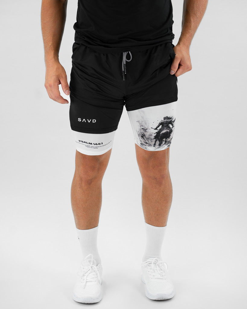 Psalm 144:1 Warrior Performance Shorts