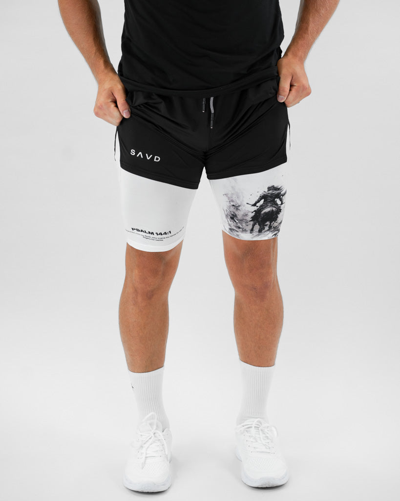 Psalm 144:1 Warrior Performance Shorts