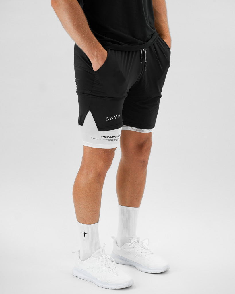 Psalm 144:1 Warrior Performance Shorts