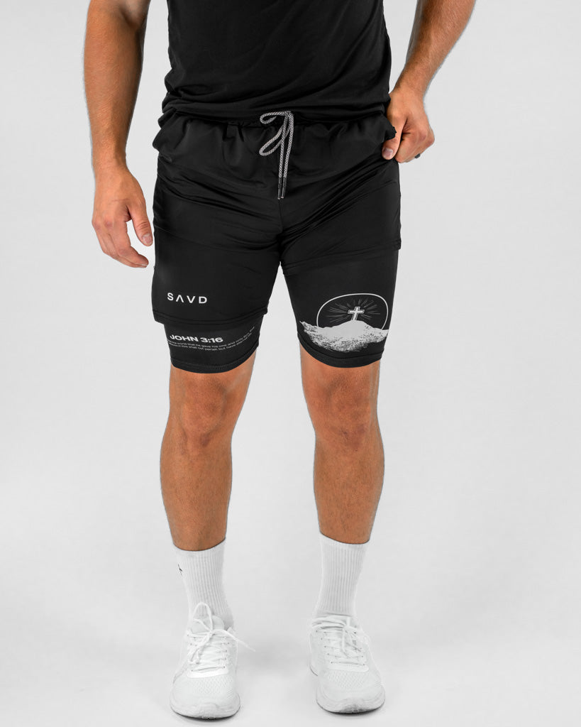 John 3:16 Hill Cross Performance Shorts