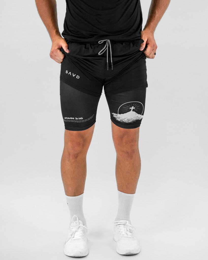 John 3:16 Hill Cross Performance Shorts