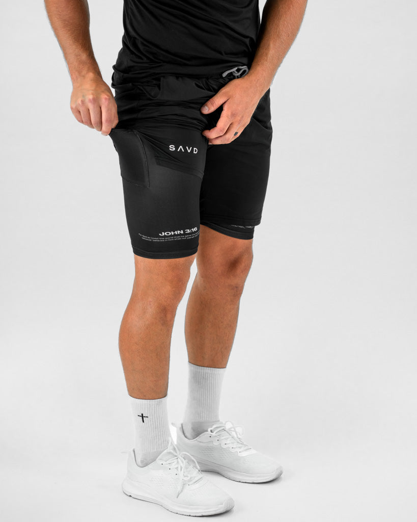 John 3:16 Hill Cross Performance Shorts